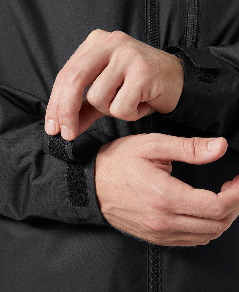 CREW HOODED PILE JACKET, Black - Image 4