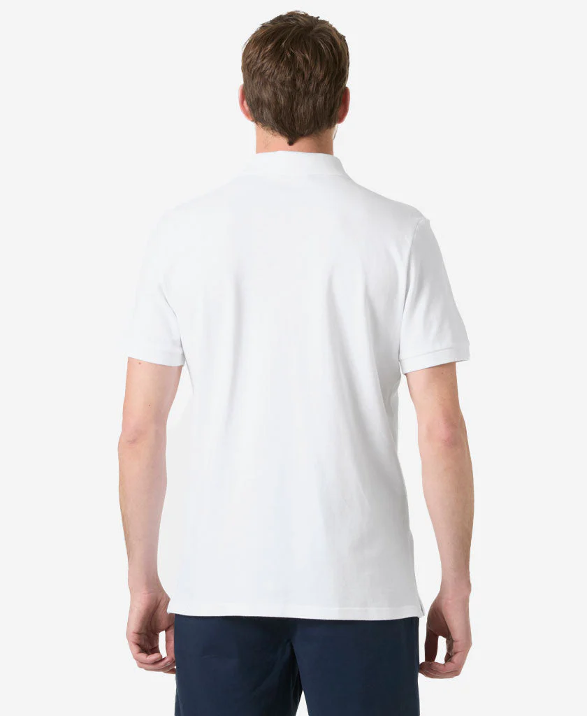 CREW POLO PIQUE, White - Image 2