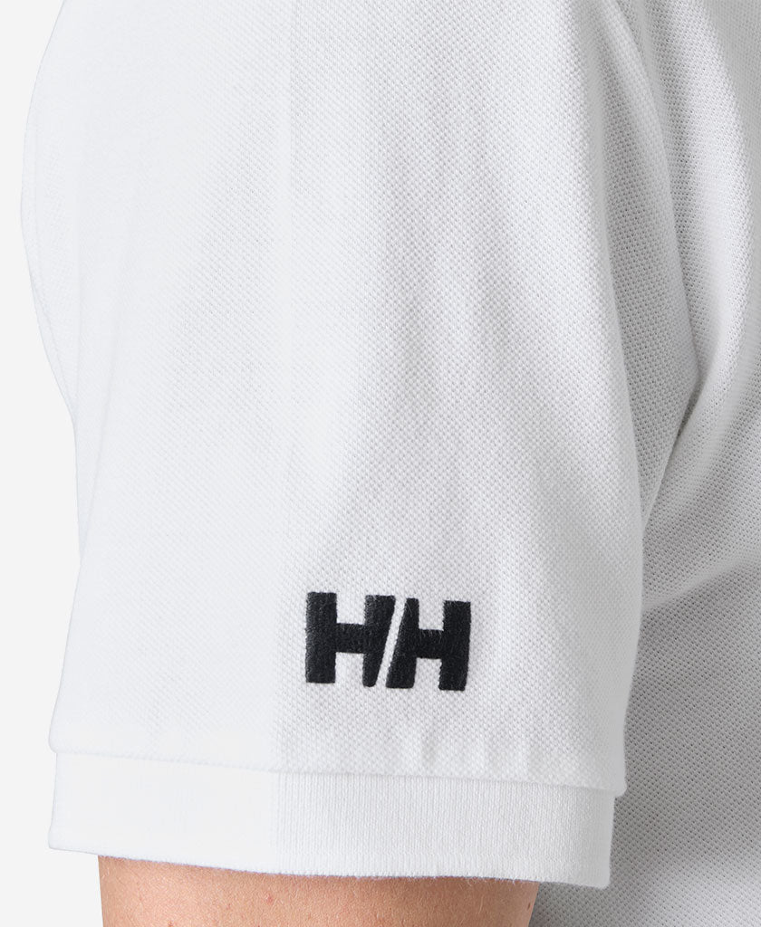 CREW POLO PIQUE, White - Image 4