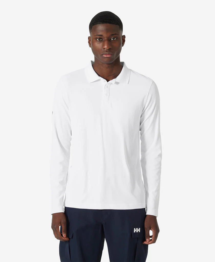 CREWLINE LS POLO, White