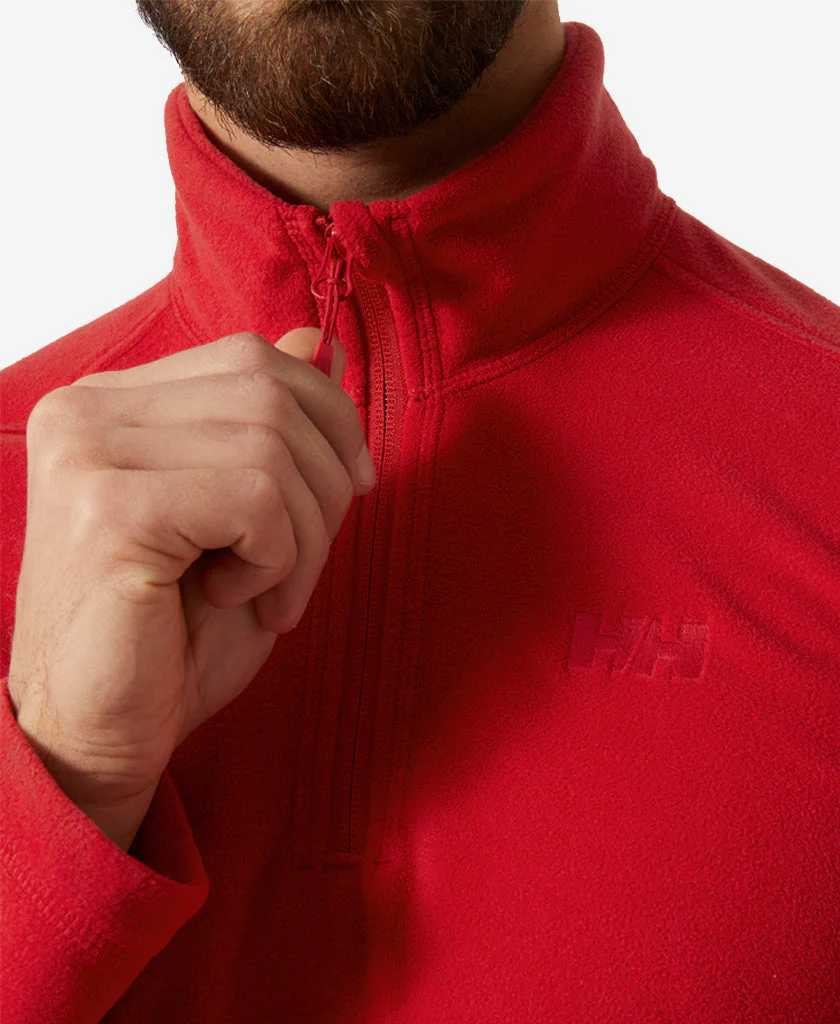 DAYBREAKER 1/2 ZIP FLEECE, 163 Red - Image 4