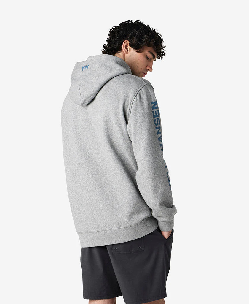 ERVIK HOODED FLEECE, Grey Melange - Image 2