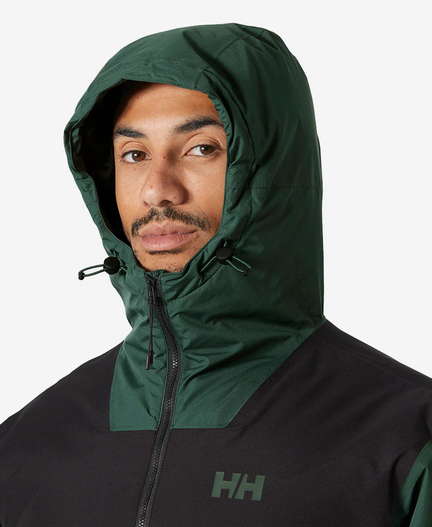 ERVIK INS RAIN JACKET, Jungle Green - Image 3