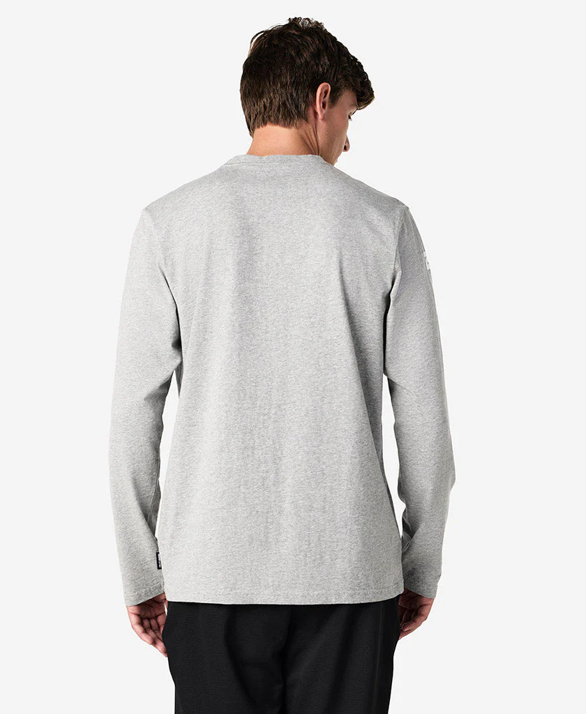 ERVIK L/S T-SHIRT, Grey Melange - Image 4