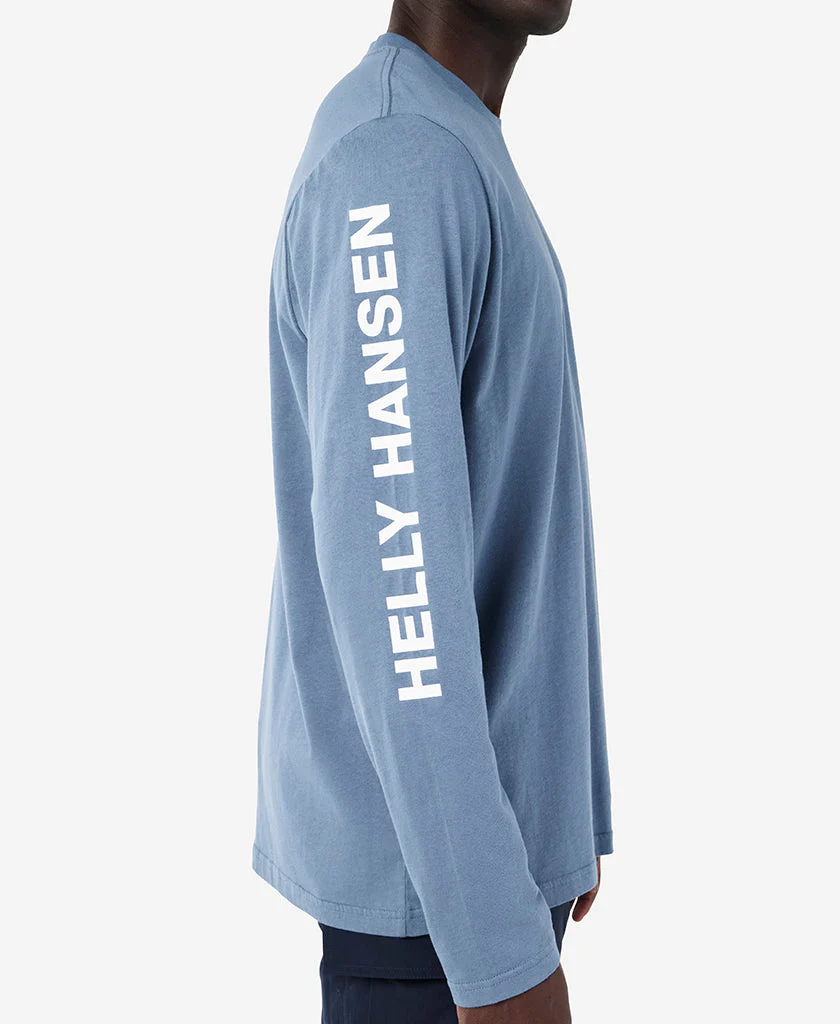 ERVIK L/S T-SHIRT, Washed Navy - Image 3