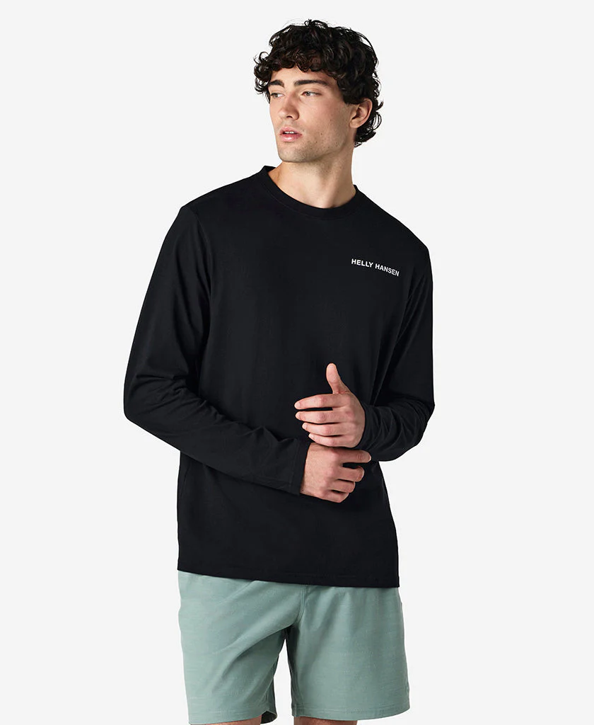 SCENIC L/S T-SHIRT, Black