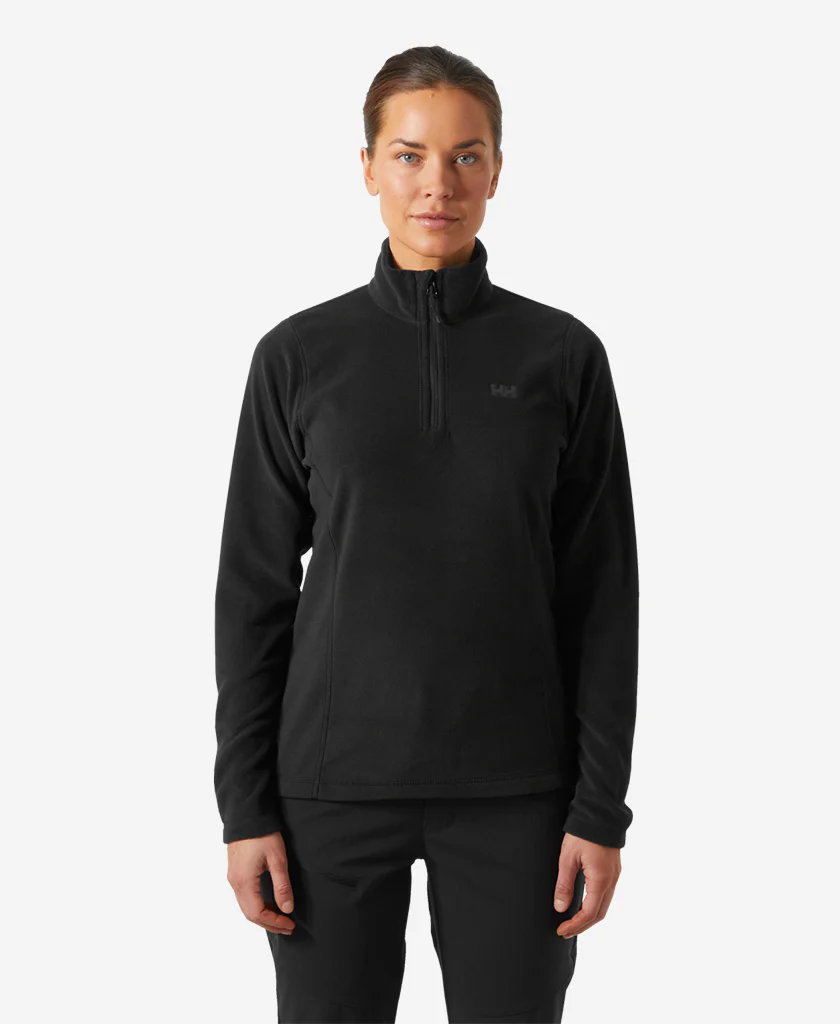 W DAYBREAKER 1/2 ZIP FLEECE, 991 Black