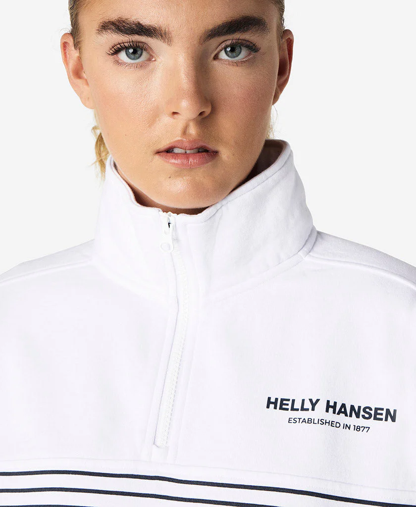 W DOCK HALF ZIP FLEECE, White - Image 3