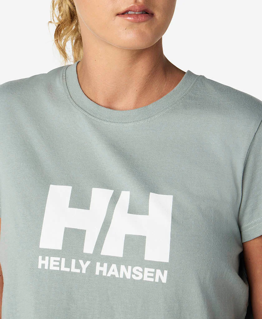 W HH LOGO T-SHIRT, Eucalyptus - Image 3
