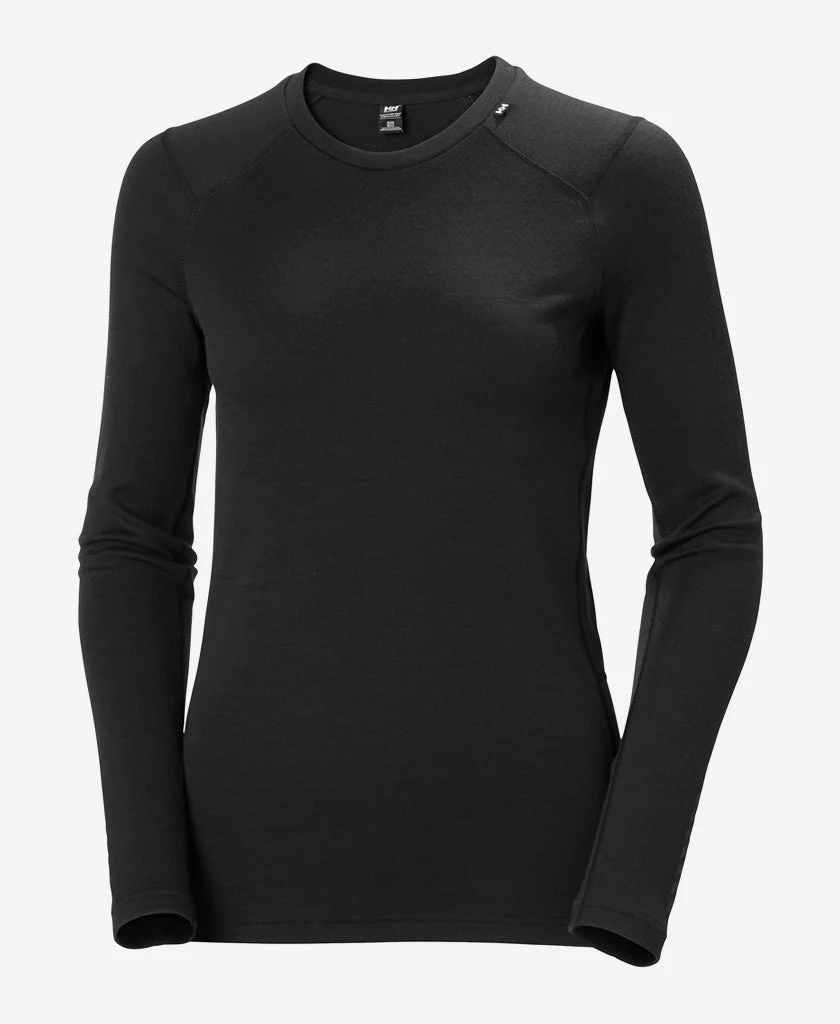 W LIFA MERINO MIDWEIGHT CREW, Black - Image 5