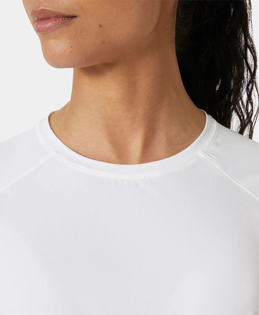 W SHINE SOLEN LS CREW, White - Image 4